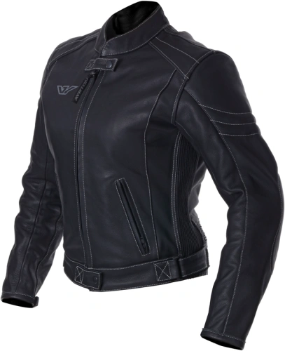 Dámská kožená bunda na motorku Ayrton Vixen - černá