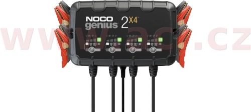 Nabíječka pro nabíjení 4 baterií NOCO 2x4, 6/12 V, 2-40 Ah, 2 A