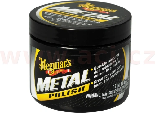 MEGUIARS Metal Polish - leštěnka na kovy, tuhá, 177 ml