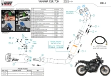 Výfuk kompletní 2x1 MIVV HR-1 Y.077.LH1BA černá (3)