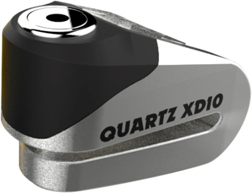 Zámek kotoučové brzdy na motorku OXFORD Quartz XD10 - broušený kov, průměr čepu 10mm