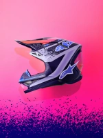 Přilba SUPERTECH S-M10 limitovaná edice RECORDS, ALPINESTARS (šedá/multicolor) 2026 (9)