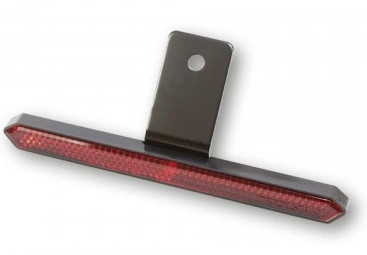 Odrazka s držákem, 132 x 13 mm - červená, homologace ''E''