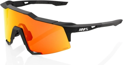 Sluneční brýle SPEEDCRAFT Matte Black, 100% (HIPER červené sklo)