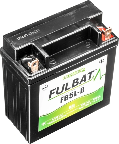 Baterie 12V, FB5L-B GEL, 12V, 5Ah, 65A, bezúdržbová GEL technologie 120x60x130 FULBAT (aktivovaná ve výrobě) M310-207