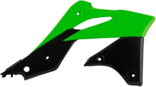 Spoilery chladiče Kawasaki, RTECH (neon zelené-černé, pár) M400-638