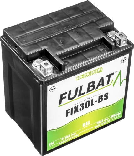 Baterie 12V, FIX30L-BS GEL, 12V, 30Ah, 400A, bezúdržbová GEL technologie 165x125x175 FULBAT (aktivovaná ve výrobě) M310-227